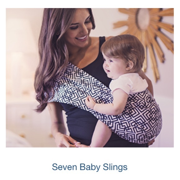 Seven Slings LLC The Original Pouch Sling Black Magic Boho Print NWOT Seven Baby - Picture 11 of 13